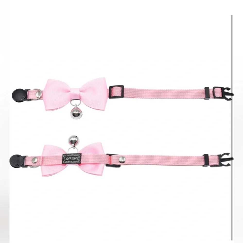 5for$10 Baby Pink Bell Cat Collar & Small Pet Collar Pet Accessories 10 Inches